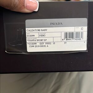 Prada Calzature Baby Boots - Nero